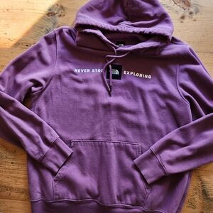 Mens large the north face hoodie purple